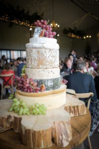 Tiered cheese wedding cake