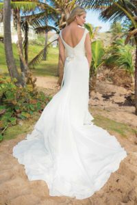Unique wedding dresses with sweetheart neckline and an A-line silhouette in Warwickshire, England