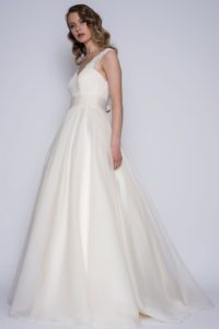 Loulou Bridal wedding dress with thick straps