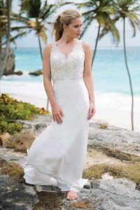 Unique summer wedding dresses with sweetheart neckline in Stratford