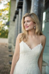 by Ivory and Co strappy summer wedding dresses in North England