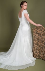 Designer wedding dress by Millie Grace plus size collection