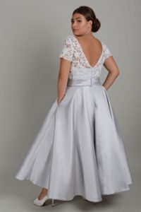 Curvy lace wedding dress in Stratford-Upon-Avon