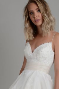Floral wedding dress by Lois Wild