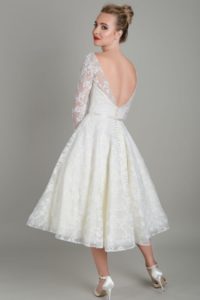 Short wedding dress by Lois Wild