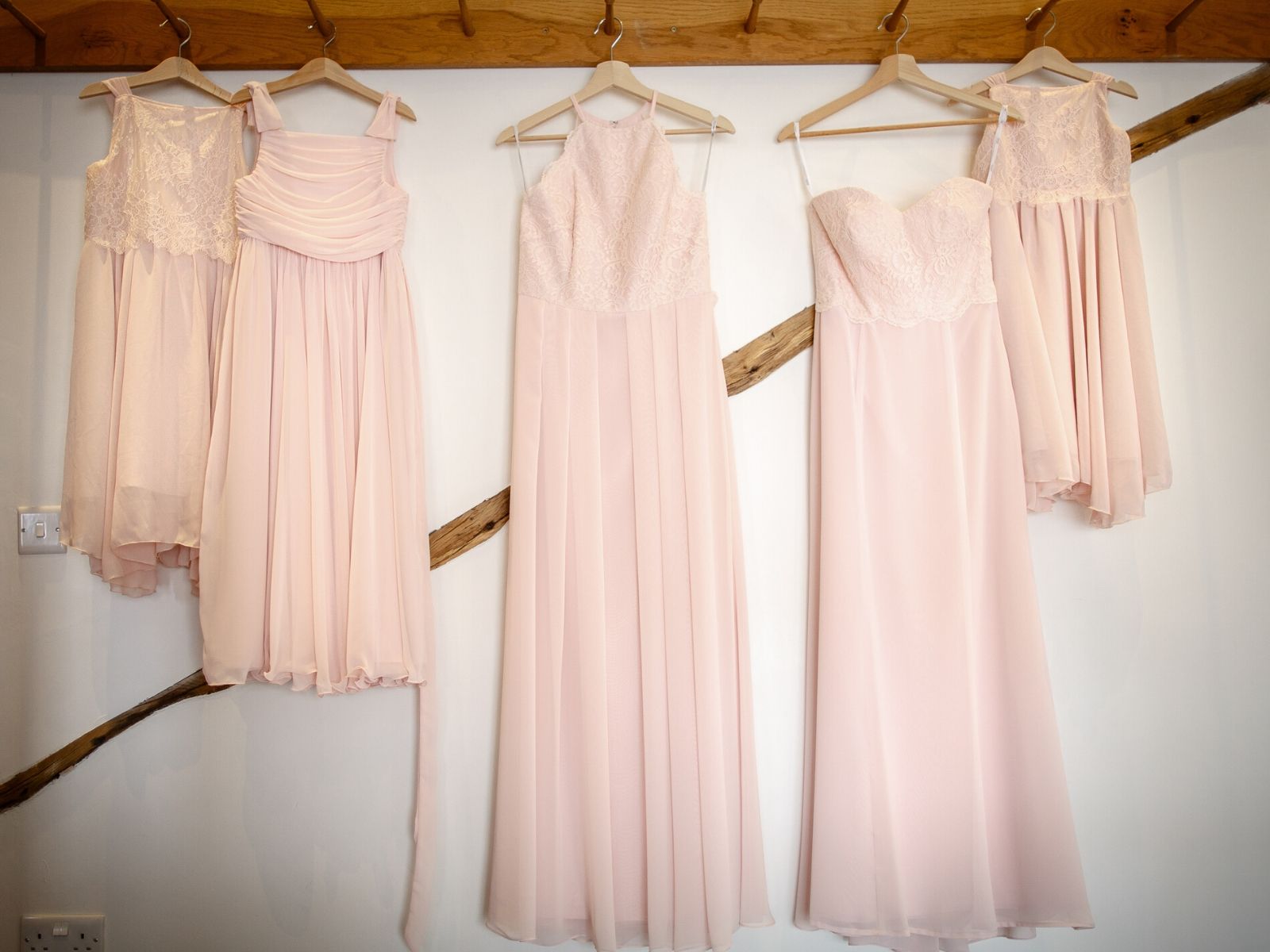 Bespoke pink flower girl dresses