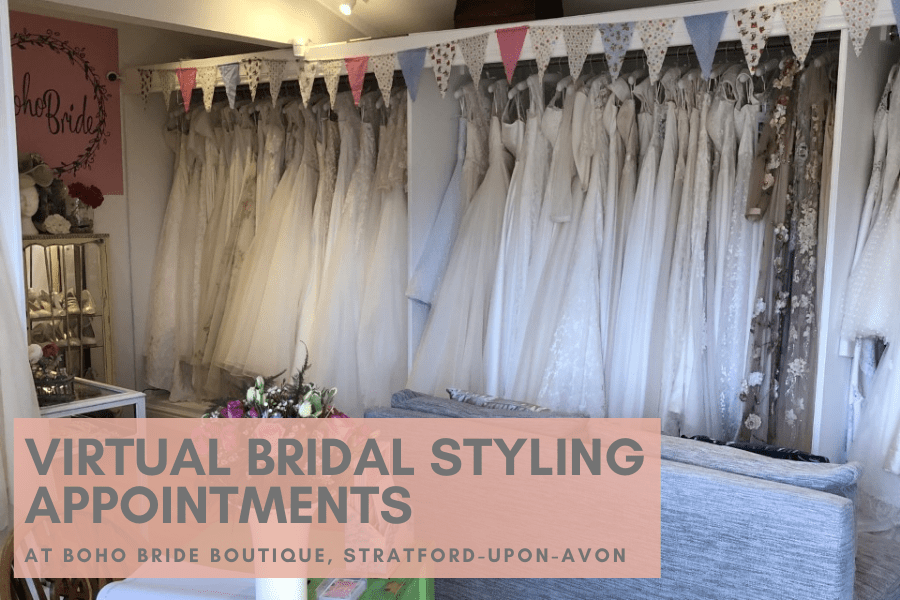 NEW! Virtual Bridal Styling Appointments at Boho Bride