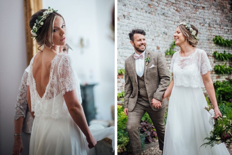 Melissa Wears Boho Bride's Freedom Collection