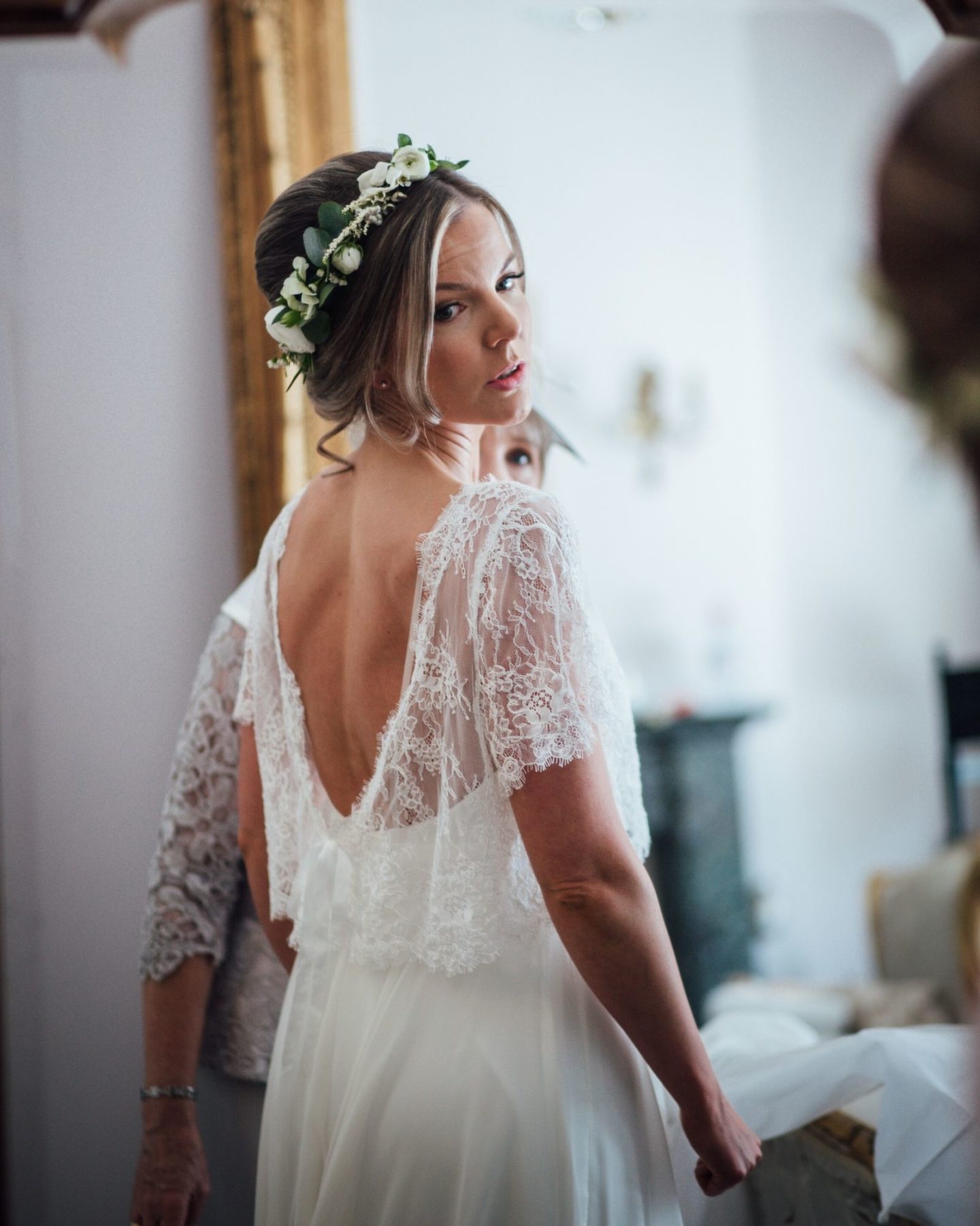 Wedding bolero by Boho Bride wedding dress shop Stratford