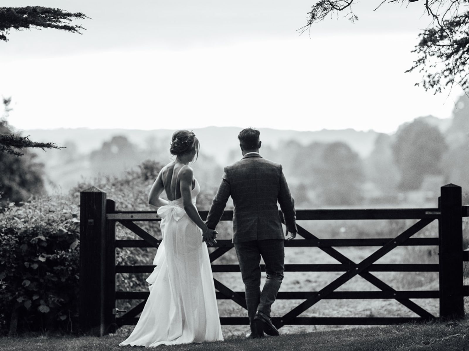 Wedding dress with oversized bow