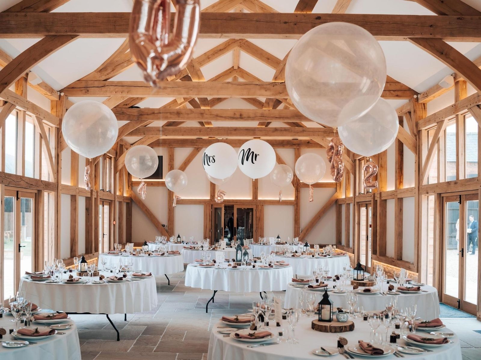 wedding reception at Mickleton Hills Farm wedding venue in Chipping Campden