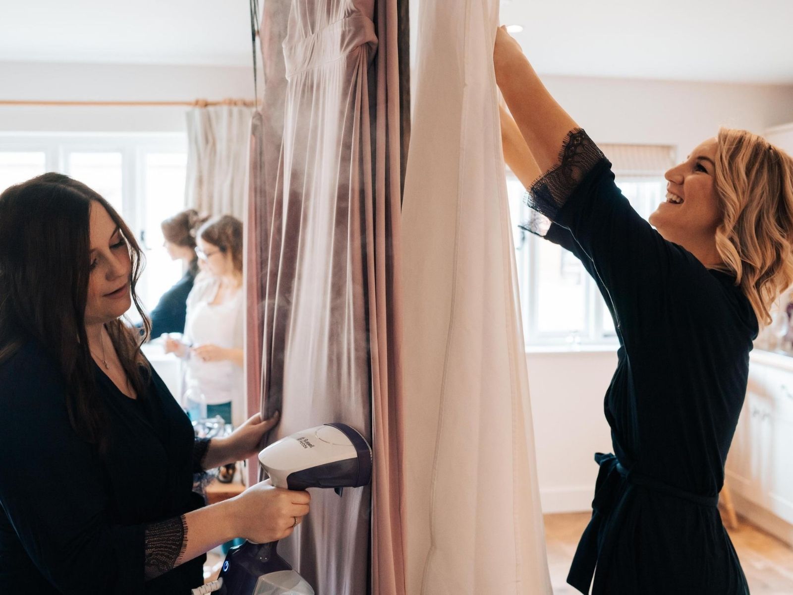 Bride getting ready for her wedding