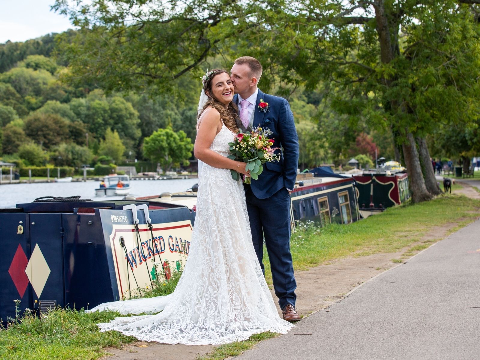 Outdoor lockdown wedding in Henley