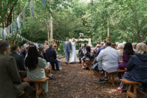 Boho woodland wedding