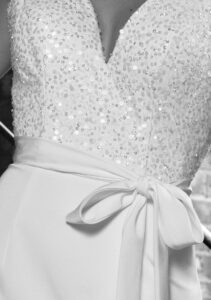 Sequin wedding dress