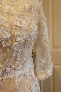 3D Boho lace wedding dress