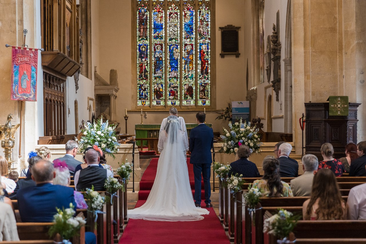 Full length wedding veil